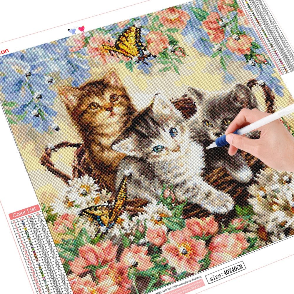 Broderie Diamant Bébé Chat - Diamond Paintings