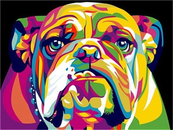 Broderie Diamant Bouledogue - Diamond Paintings