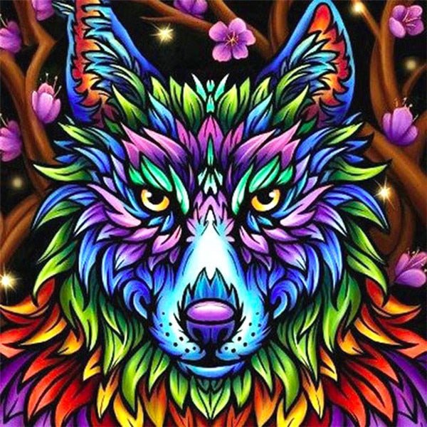 Broderie Diamant Chien-loup - Diamond Paintings