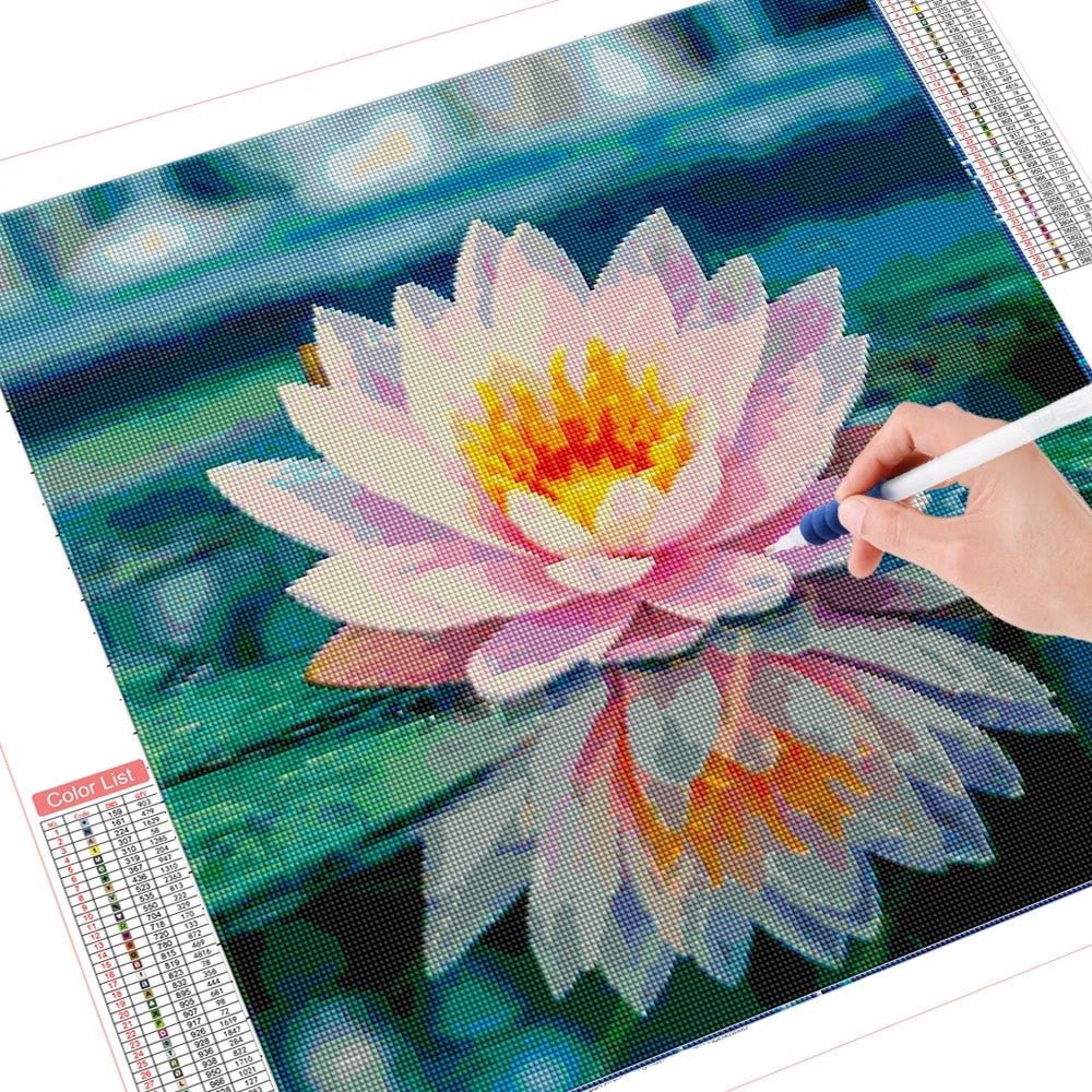 Broderie Diamant Fleur de Lotus - Diamond Paintings