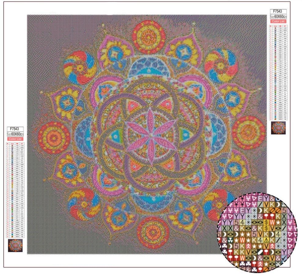 Broderie Diamant Mandala Strass - Diamond Paintings