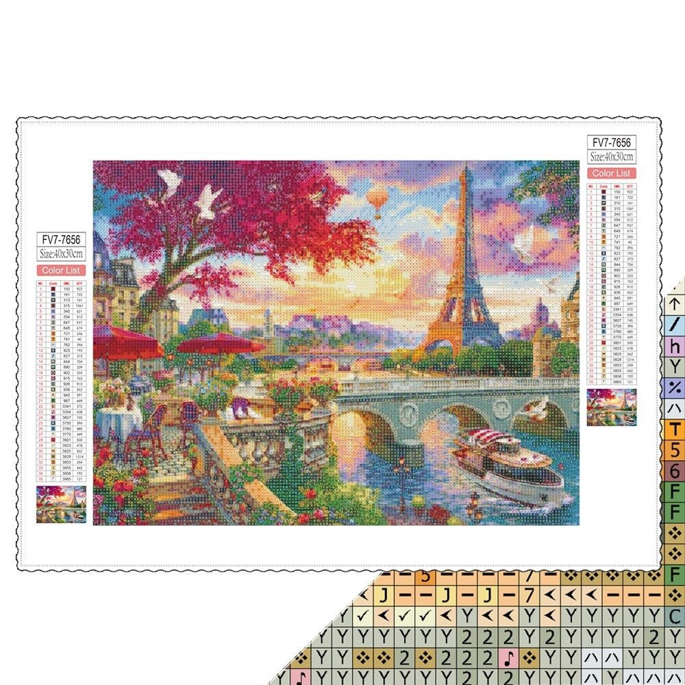 Broderie Diamant Paysage Paris - Diamond Paintings