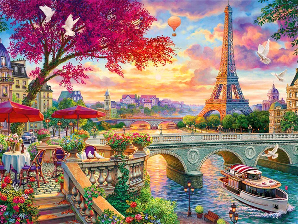 Broderie Diamant Paysage Paris - Diamond Paintings