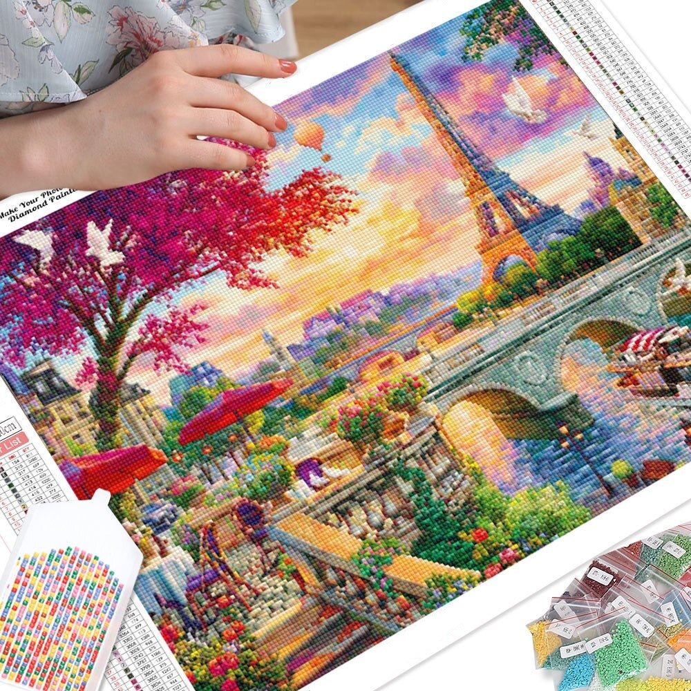 Broderie Diamant Paysage Paris - Diamond Paintings