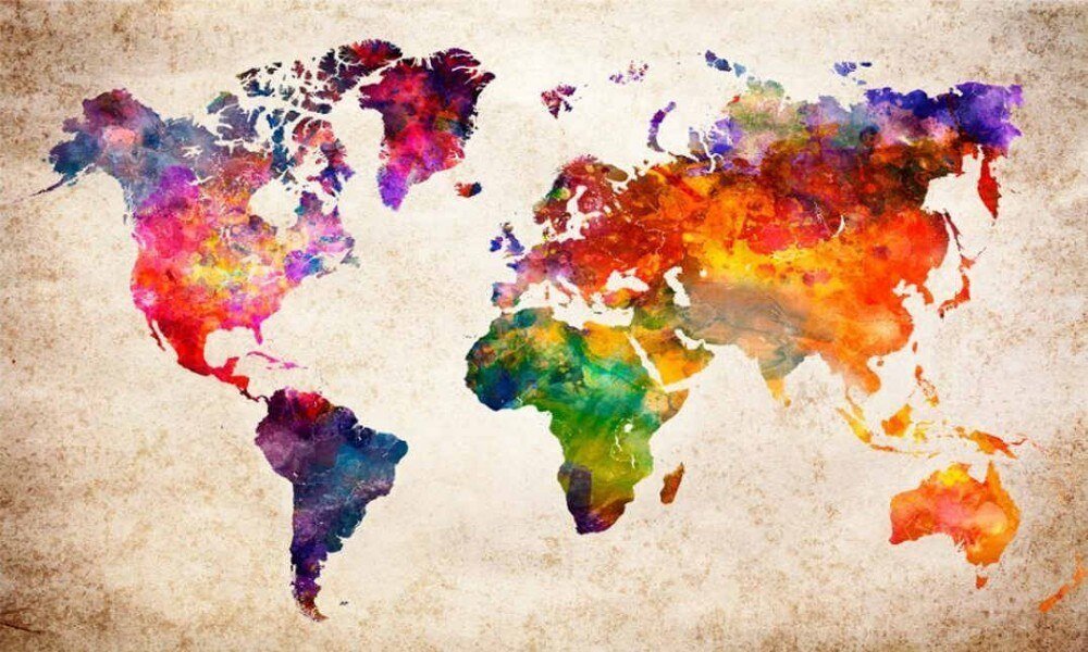 Diamond Painting Carte Du Monde - Diamond Paintings