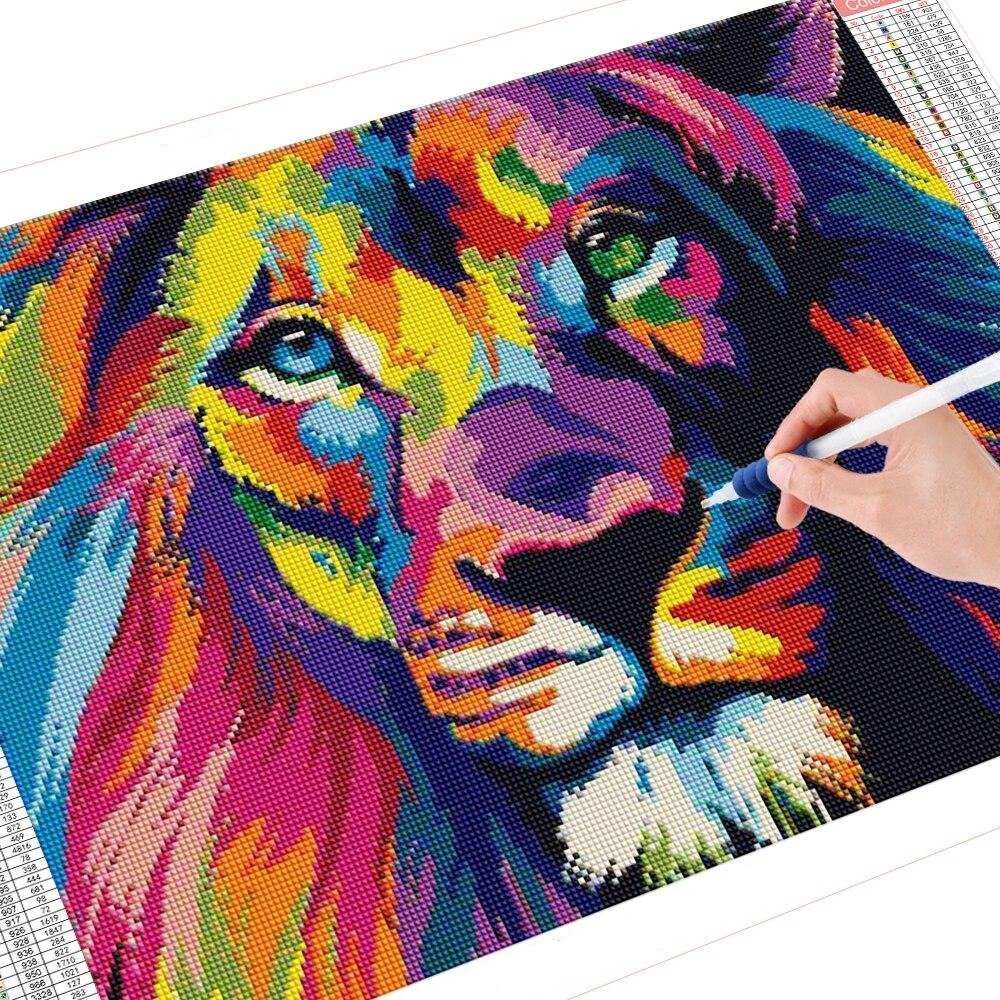 Diamond Painting Pas Cher Lion - Diamond Paintings