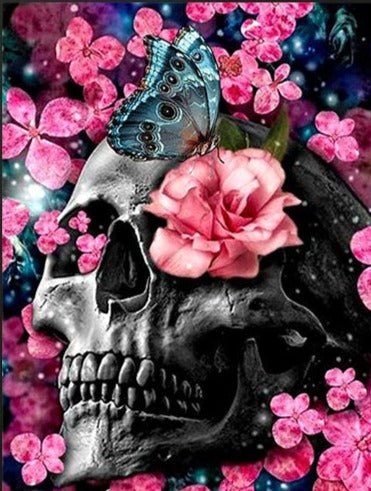 Diamond Painting Tête de Mort - Diamond Paintings