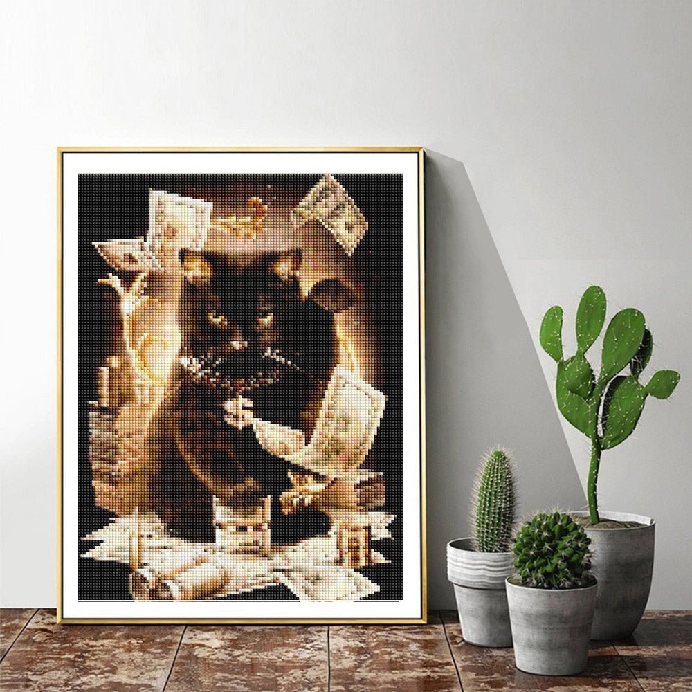 Diamonds Painting Chat Noir - Diamond Paintings