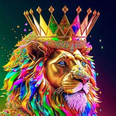 Lion Doré Diamond Painting - Diamond Paintings