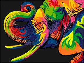 Broderie Diamant Elephant Multicolore - Diamond Paintings