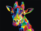 Broderie Diamant Girafe Colorée - Diamond Paintings