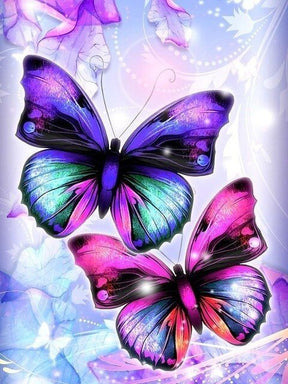 Broderie Diamant Papillon Coloré - Diamond Paintings