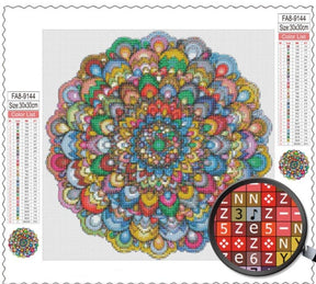 Broderie Diamant Symbole et Couleur - Diamond Paintings