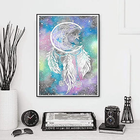 Diamond Painting Lune Attrape-rêve - Diamond Paintings