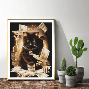Diamonds Painting Chat Noir - Diamond Paintings